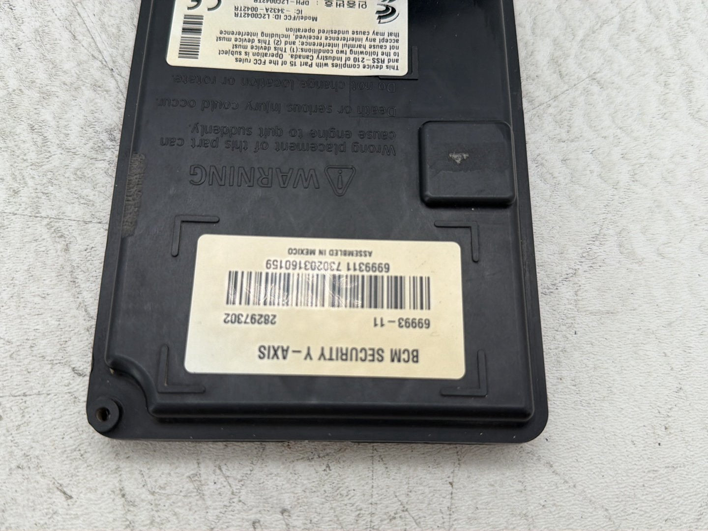 2011 Harley Heritage Softail Classic FLSTC OEM Body Control Module BCU BCM