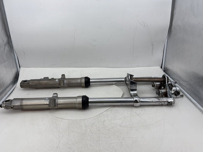 2005 Harley Dyna FXDWG Wide Glide OEM Front Triple Tree Set & LH RH Fork Legs Sliders