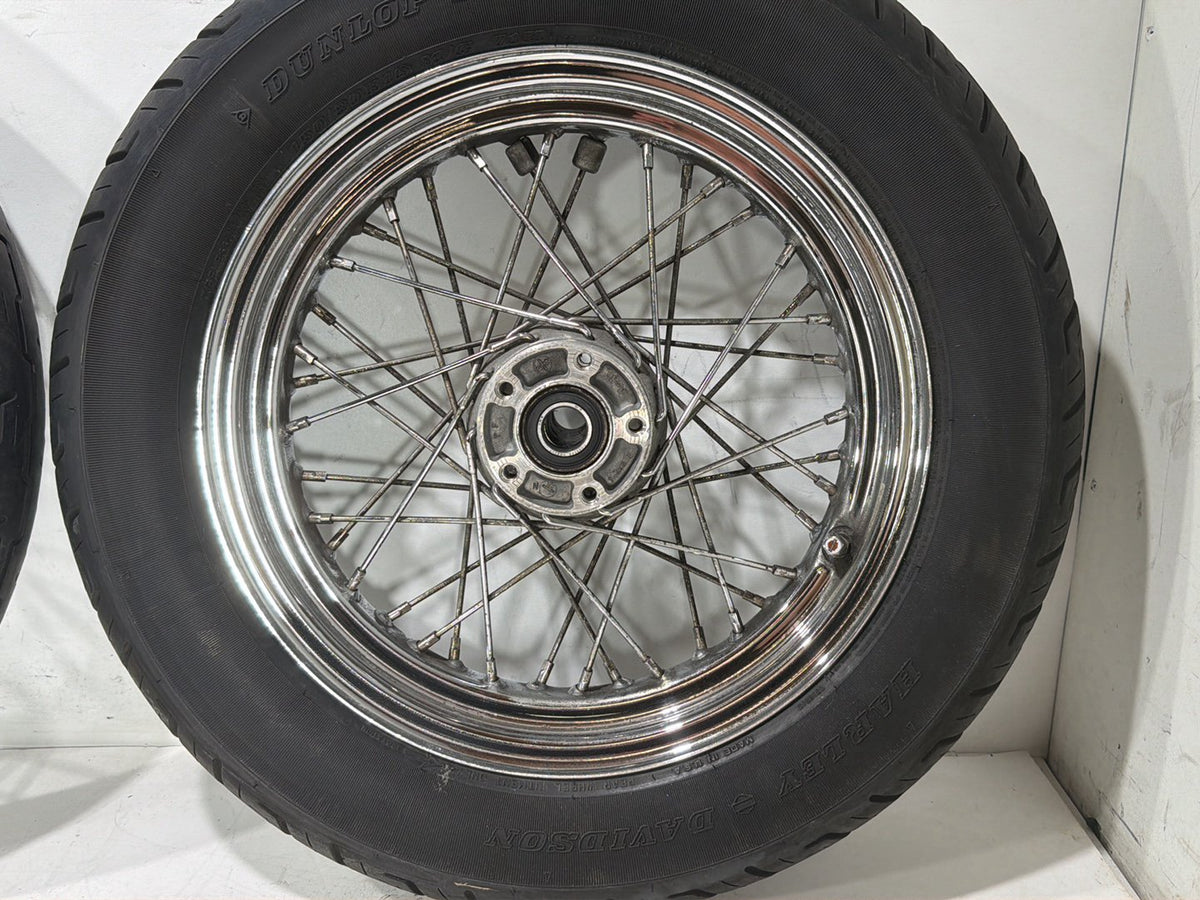 2005 Harley Sportster 1200 XL1200R OEM Front Rear Wheel Rim Tire Spoked 16" 19"