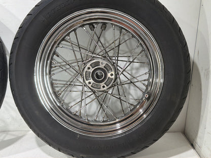 2005 Harley Sportster 1200 Roadster XL1200R OEM Front Rear Wheel Rim Tire Spoked