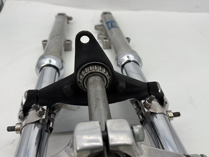 1993 Harley Sportster XLH883H Hugger 883 OEM Front Triple Tree Set & LH RH Fork Legs Sliders