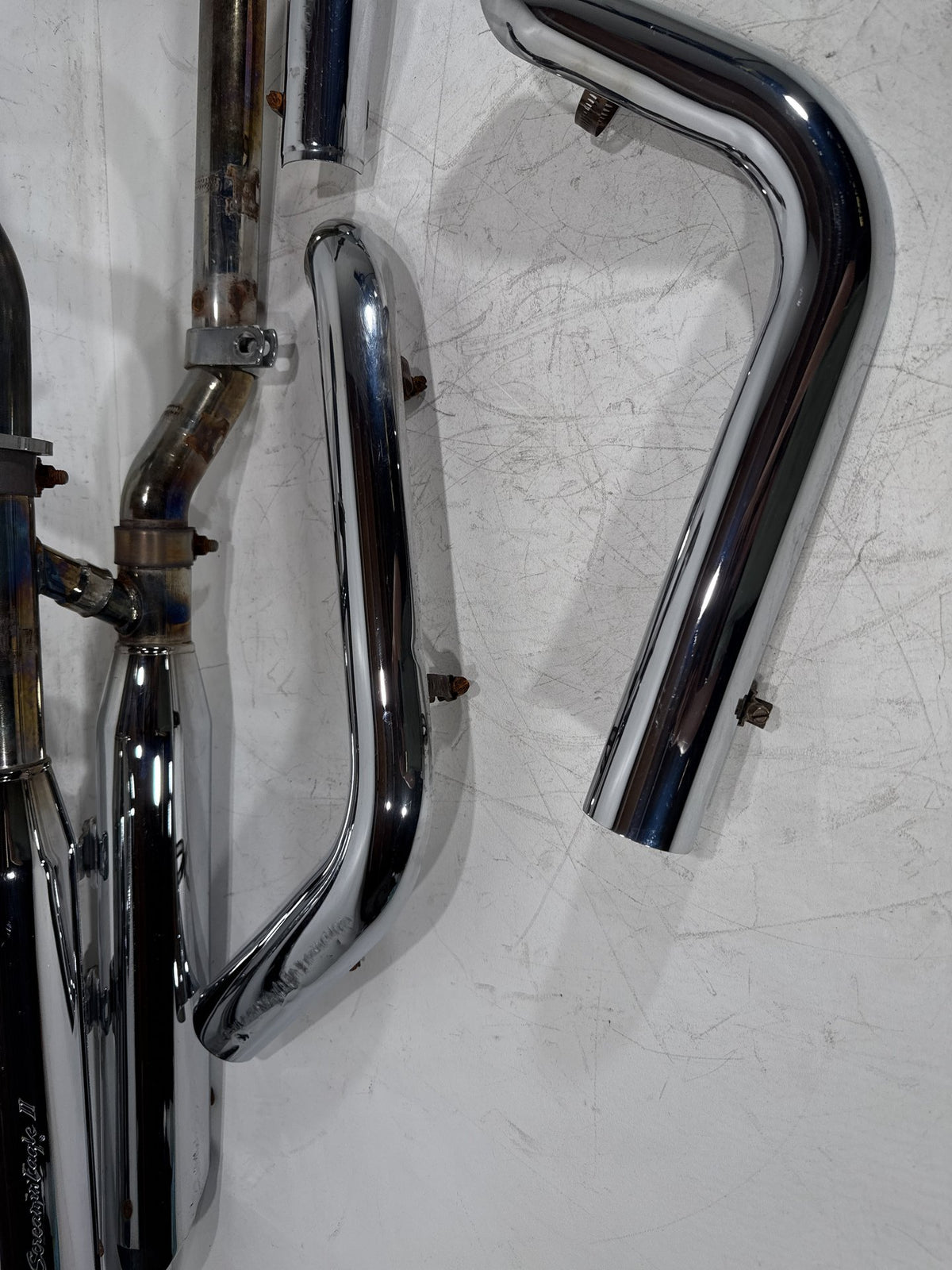 2003 Harley Softail Deuce FXSTDI OEM Exhaust Header Muffler Pipes Screamin Eagle