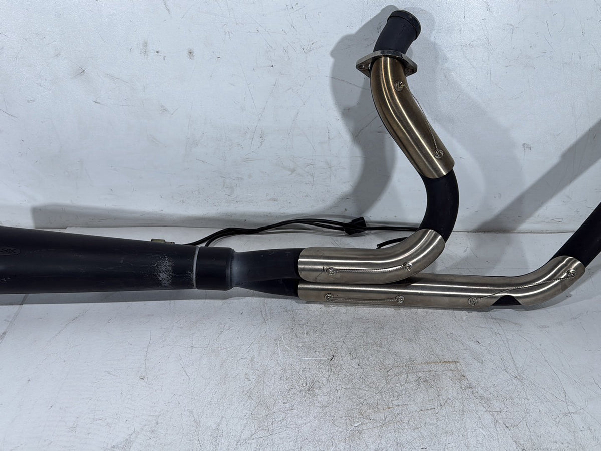 2011 Harley Road Glide Touring FLTRX Exhaust System Header Pipe TRASK 2 into 1