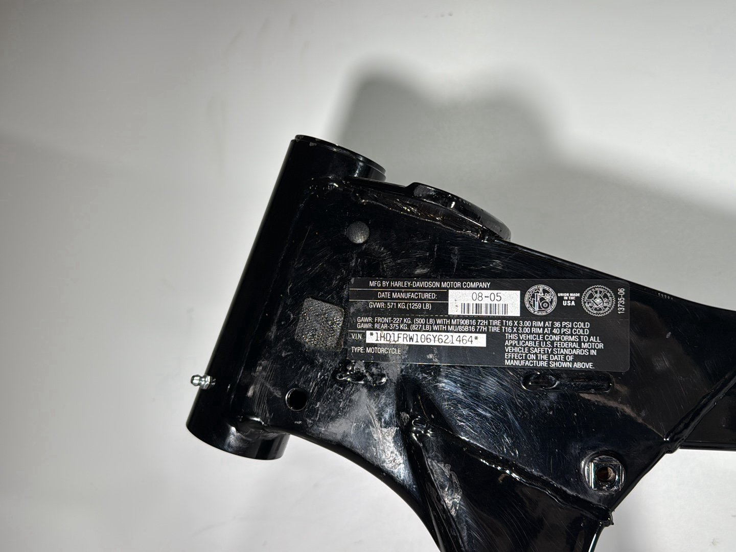 2006 Harley Road King Touring FLHRCI Classic OEM Body Main Frame Chassis SLVG