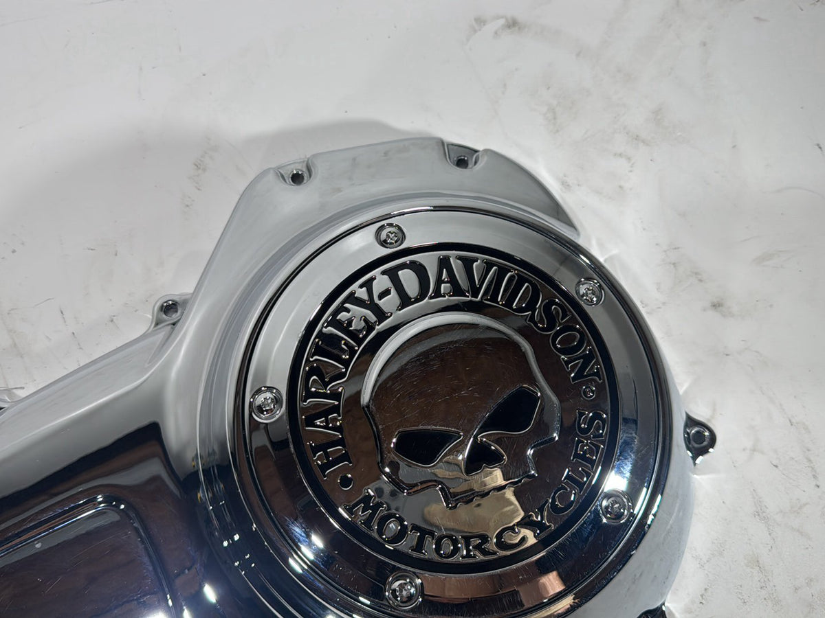 14 Harley Street Glide Touring Outer Primary Clutch Cover Willie G SKULL