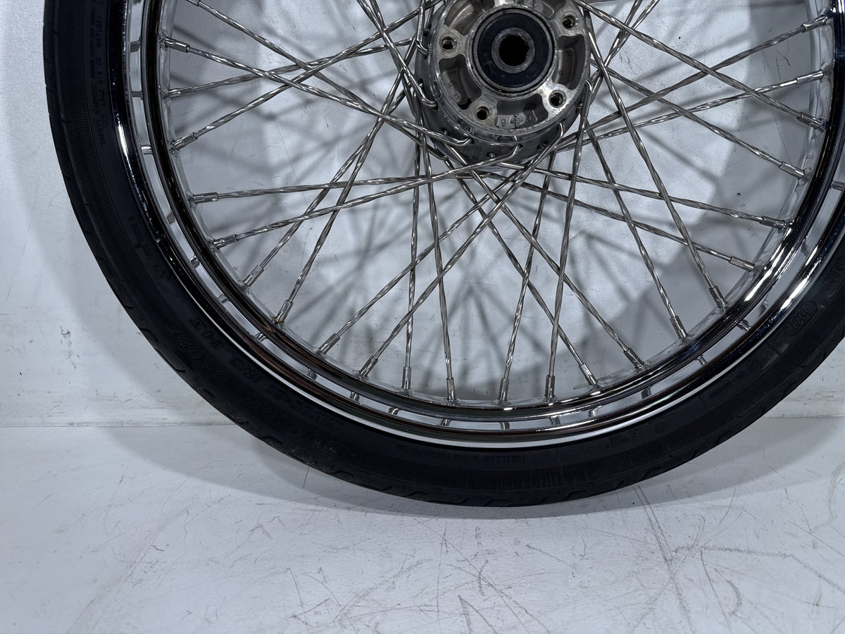 2003 Harley Softail Deuce FXSTDI OEM Front Wheel Rim Tire Spoked 90/80-21 21"