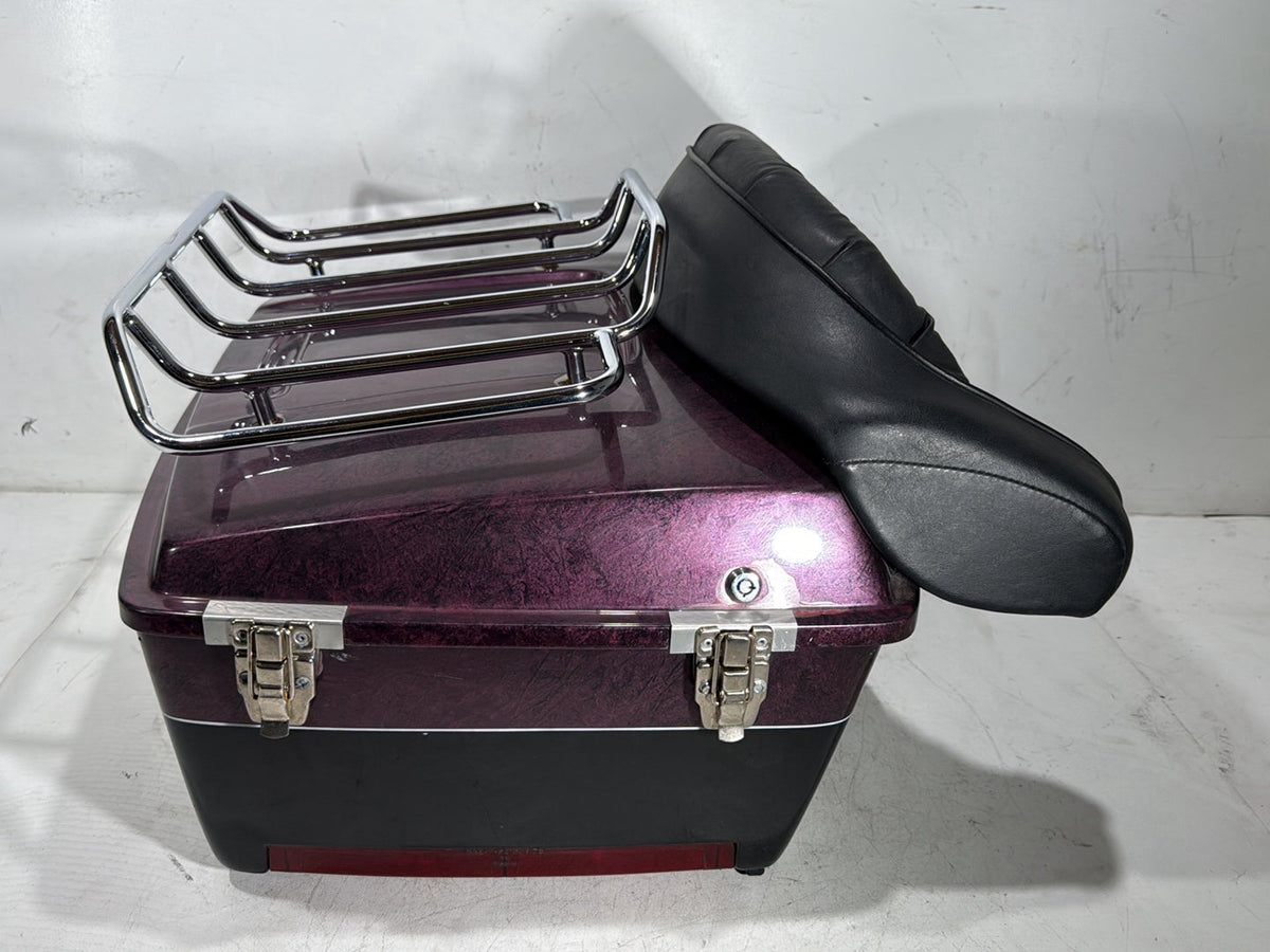 1990 Harley Electra Glide Touring Sport OEM Pass Backrest Tour Pak Luggage NOKey