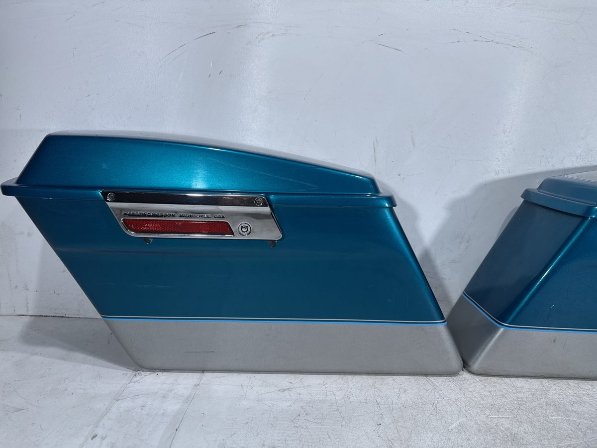 1995 Harley Electra Glide Touring FLHT OEM Left Right Saddlebags Luggage NOKey