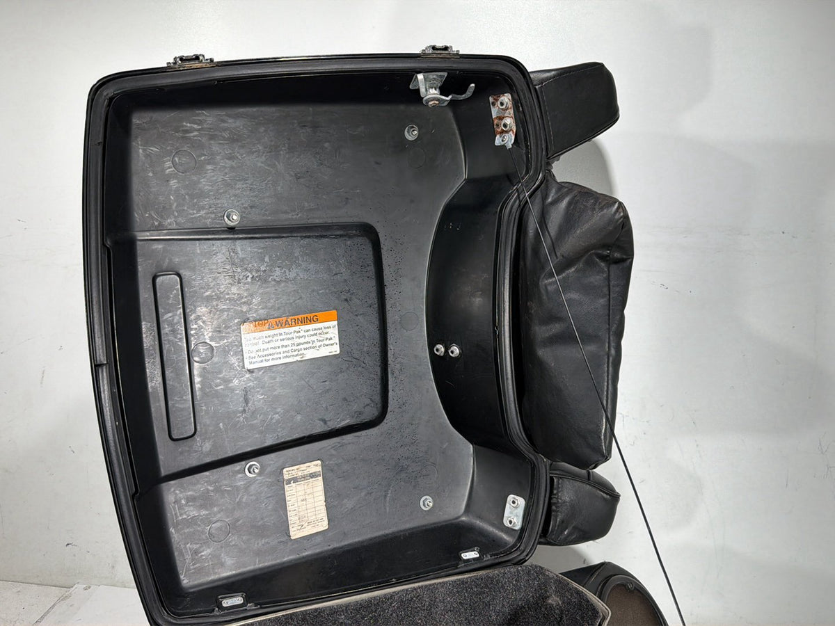 2000 Harley Electra Glide Touring Ultra OEM Pass Backrest Tour Pak Luggage NOKey