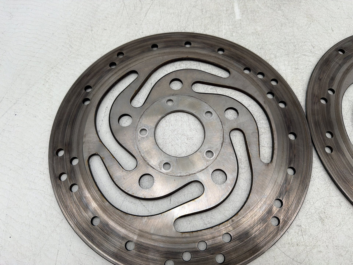 2004 Harley Electra Glide CVO Screamin Eagle OEM Front Brake Rotors Disc Pair