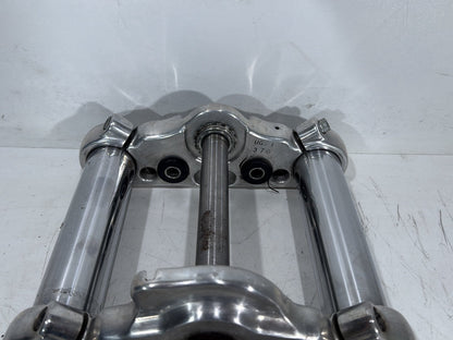 2015 Harley Dyna Low Rider FXDL OEM Front Triple Tree Set & LH RH Fork Legs Sliders