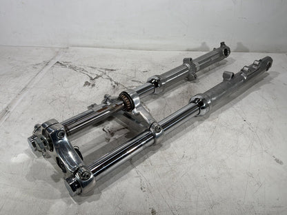 2004 Harley Dyna Super Glide FXDI OEM Front Triple Tree Set & LH RH Fork Legs Sliders
