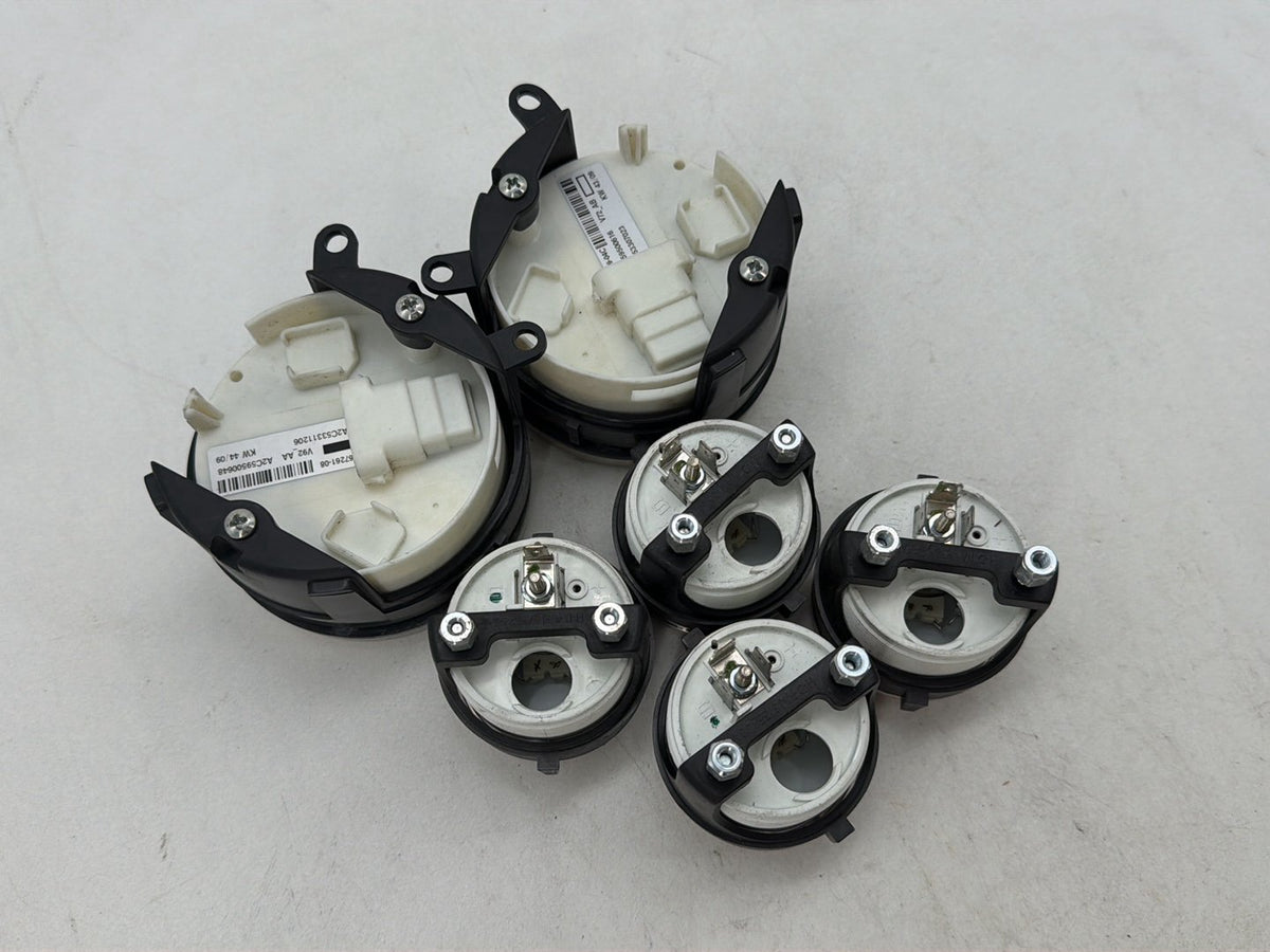 10 Harley Street Glide Touring Air Oil Volt Fuel Tacho Speedo Gauges Silver Face
