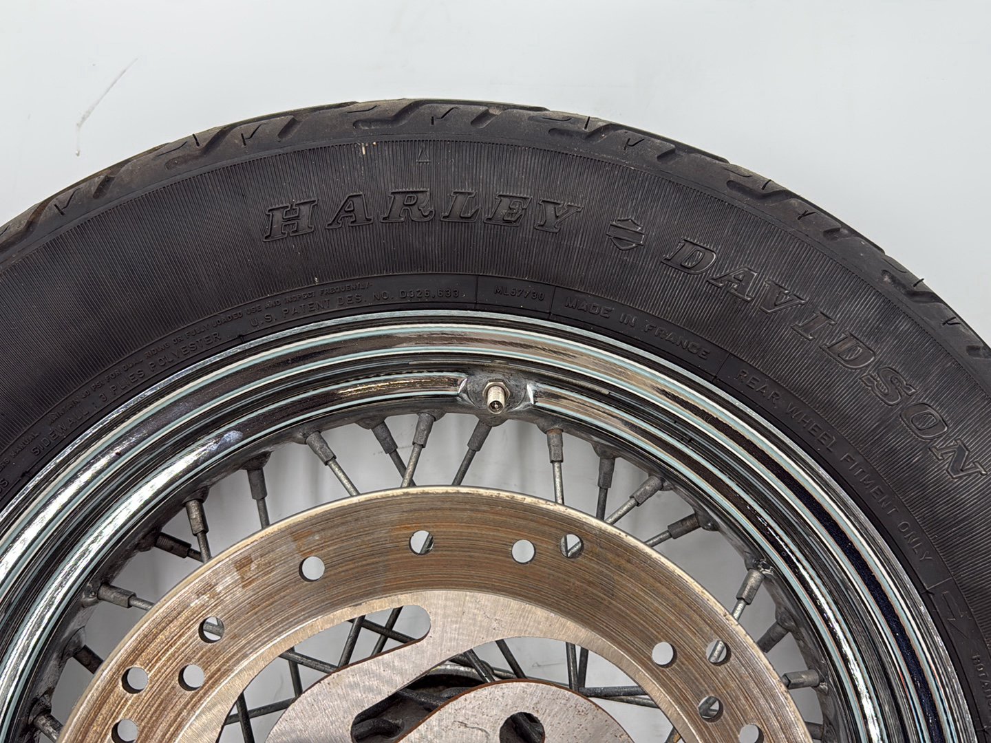 2000 Harley Softail FLSTC Heritage Classic OEM Rear Wheel Rim Tire Spoked