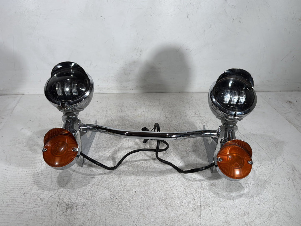 2005 Harley Road King Touring Police OEM Front Turn Signal Indicators Aux Light Bar
