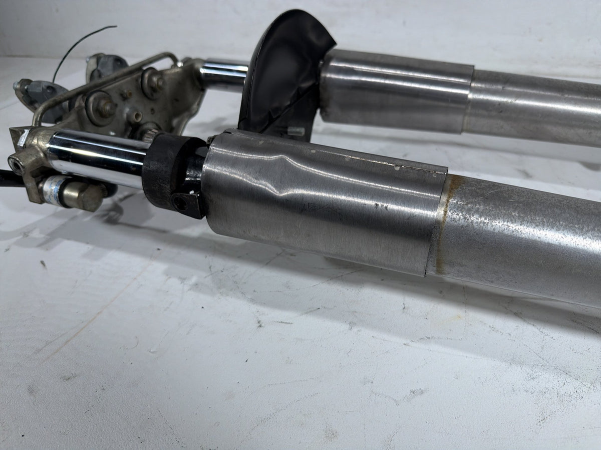 91 Harley Electra Glide Touring Front Triple Tree Set & LH RH Fork Legs Sliders