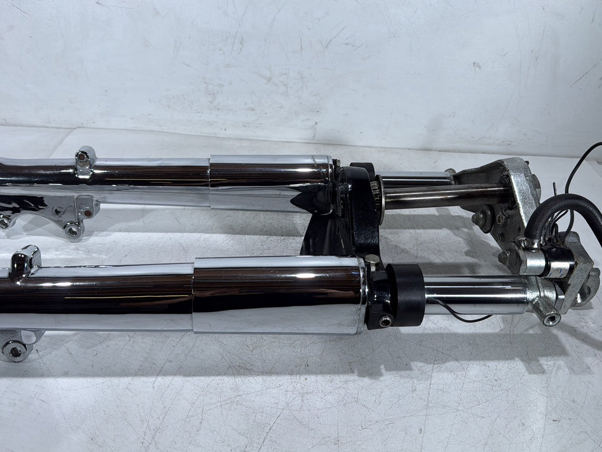 1992 Harley Electra Touring Front Triple Tree Set & LH RH Fork Legs Sliders