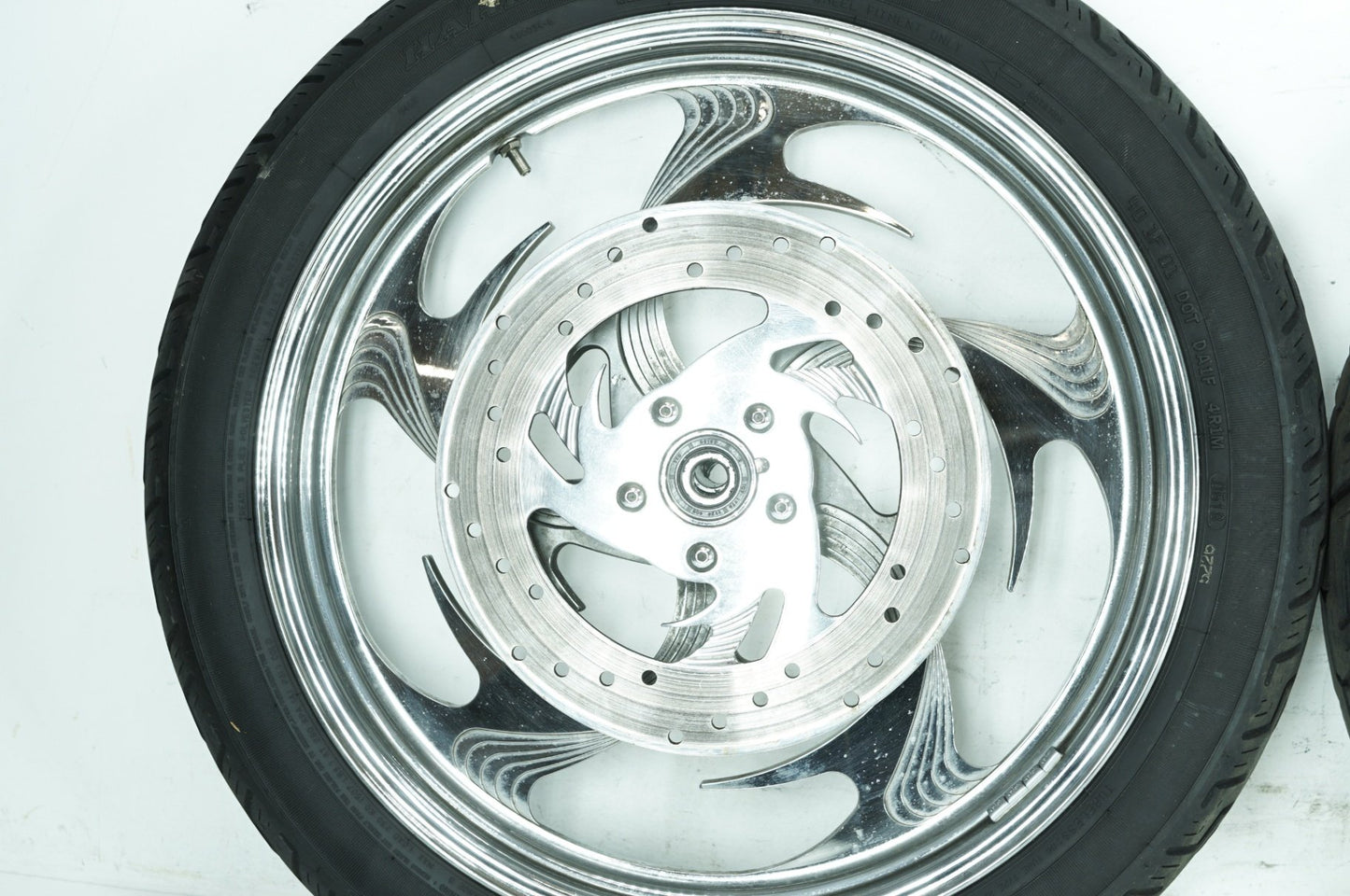 1986 - 2003 Harley-Davidson Sportster Hugger Front & Rear Wheel Rim Tire 43499-84