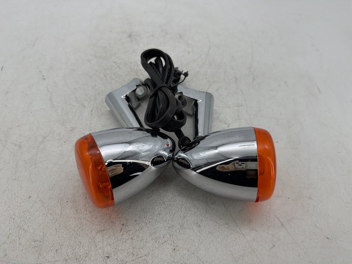 2005 Harley Dyna Super Glide Custom OEM Front Left Right Turn Signal Indicators