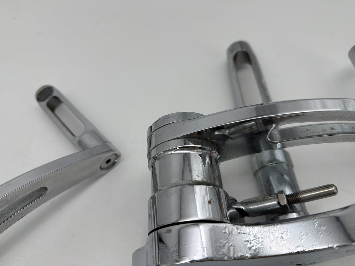 1994 Harley Softail Custom Left Right Foot Brake Control Pegs Kuryakyn Slotted