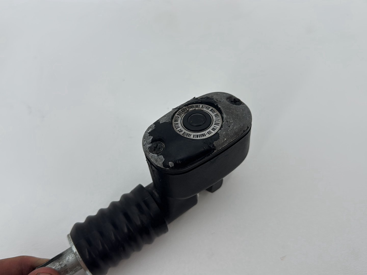 2007 Harley Softail Heritage Classic FLSTC OEM Rear Brake Master Cylinder Reservoir