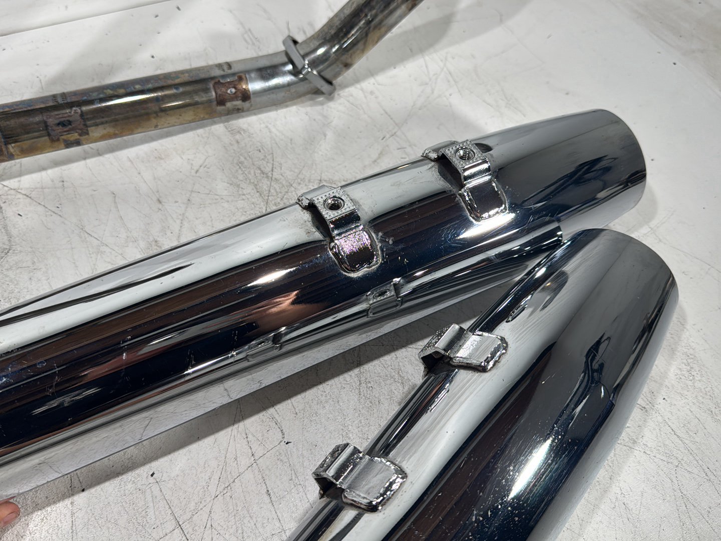 1998 Harley Touring FLHTCUI Electra Glide Ultra OEM Exhaust Header Pipes Muffler