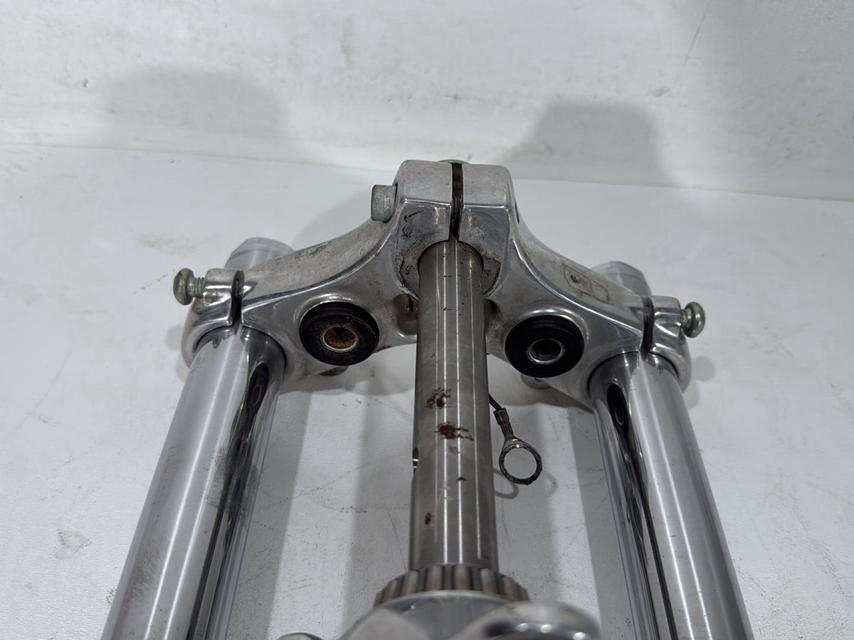 2001 Harley Sportster 883 Hugger XLH883 OEM Front Triple Tree Set & LH RH Fork Legs Sliders