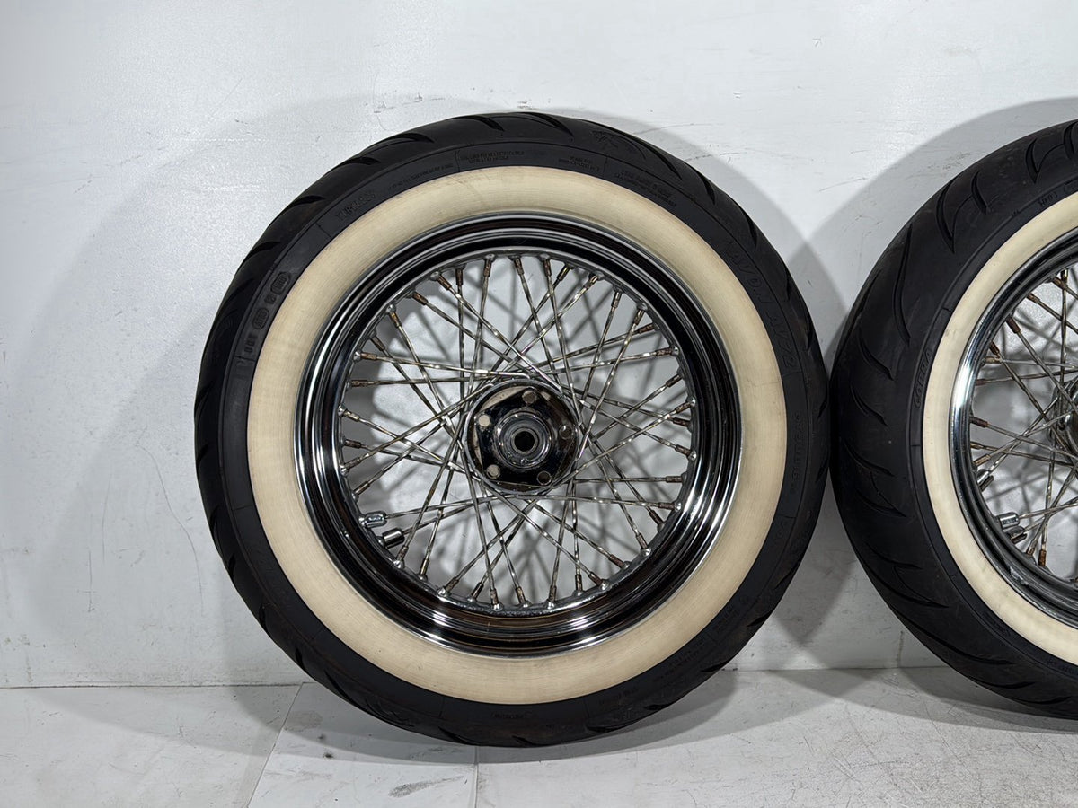 1990 Harley Electra Glide Touring Front Rear Wheel Rim Tire Spoked MT90B16 16"