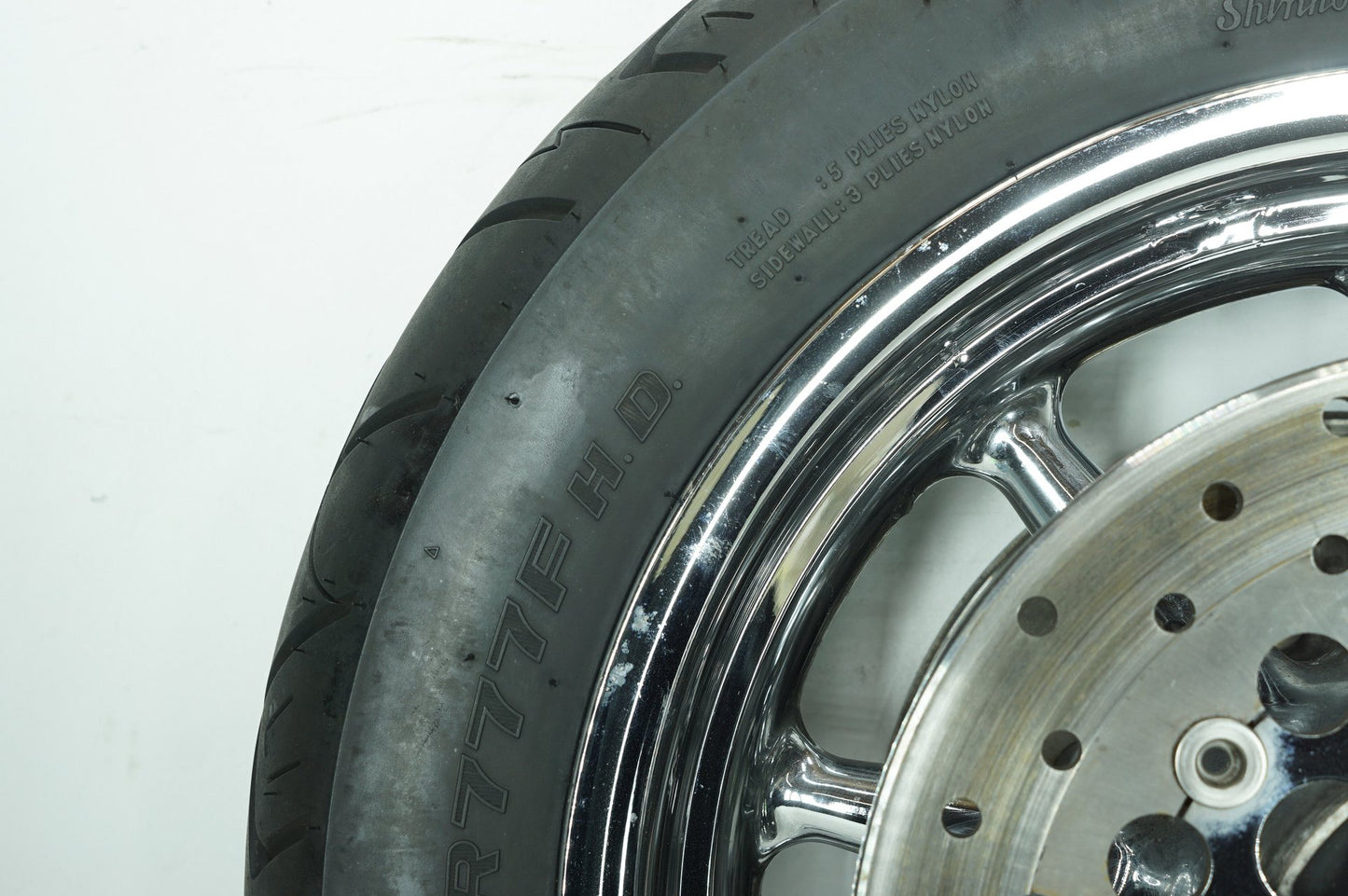 2007 - 2012 Harley-Davidson Touring CVO Electra Screamin Eagle Front Wheel Rim Tire 130/90B16