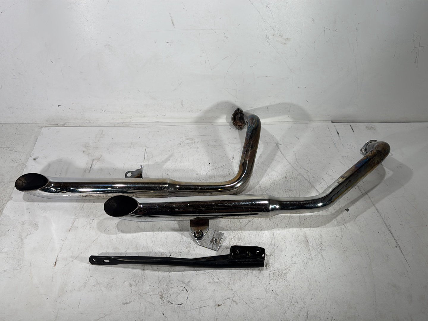 1997 Harley Sportster 1200 XL1200C OEM Exhaust Header Pipes Muffler SCRATCHED