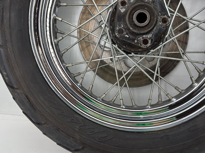 1993 Harley Sportster XLH883H Hugger 883 OEM Rear Wheel Rim Tire Spoked