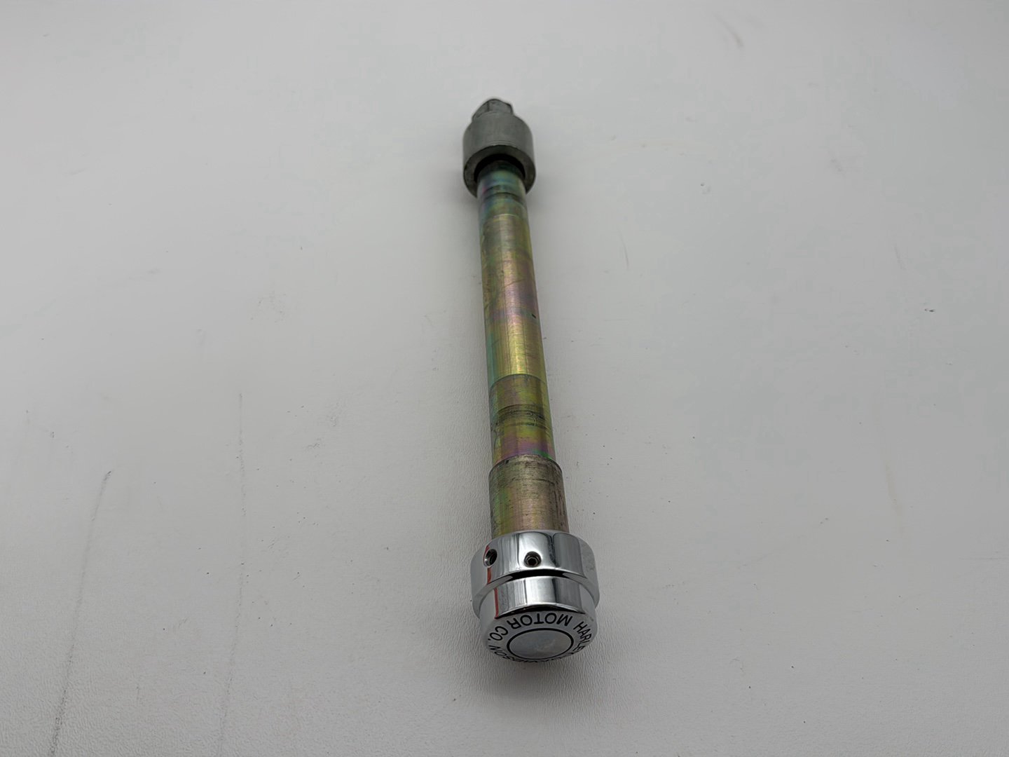 2008 Harley Softail Deluxe FLSTN OEM Front Wheel Axle Bolt Shaft