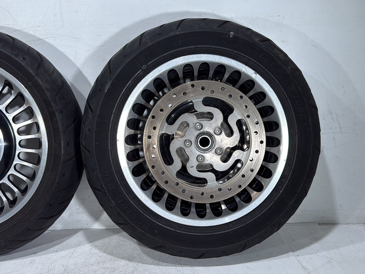 2012 Harley Electra Glide Touring Ultra Front & Rear Wheel Rim Tire 17" 16" NON-abs