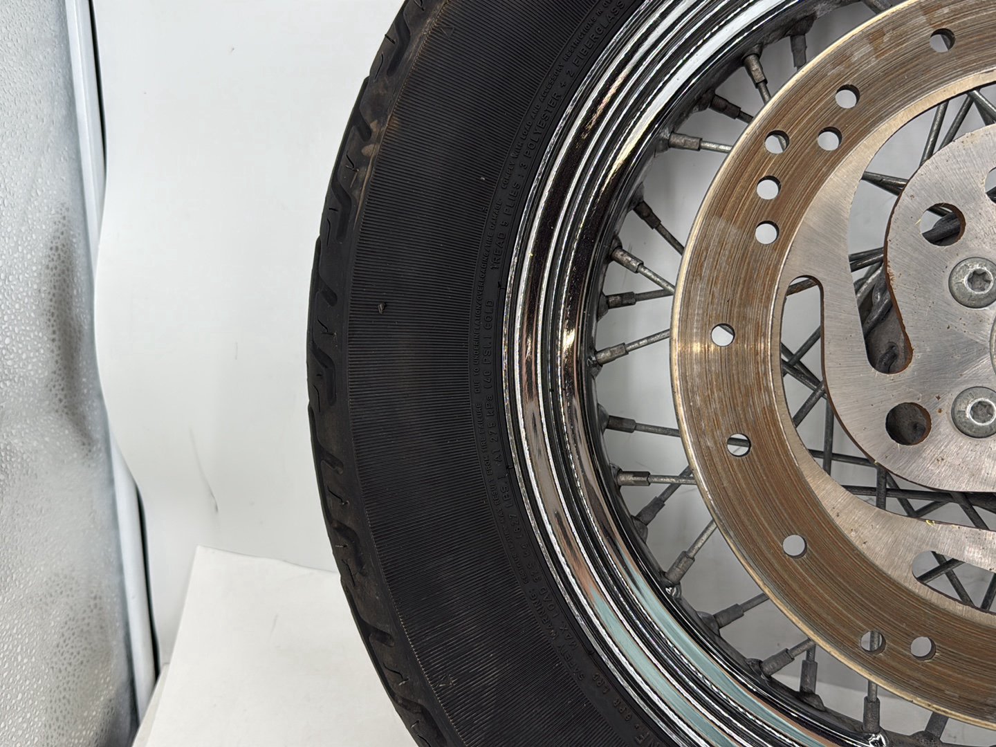 2000 Harley Softail FLSTC Heritage Classic OEM Rear Wheel Rim Tire Spoked