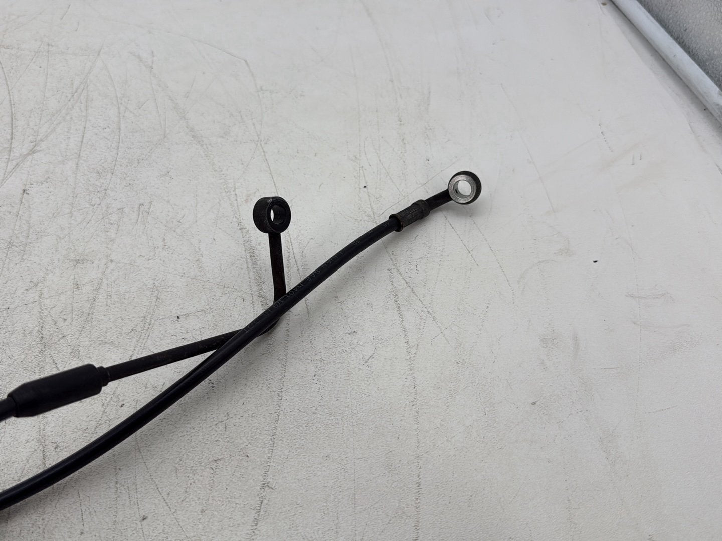 2011 Harley Softail FLSTFB Fat Boy OEM Rear Brake Hose Line Pipe ABS 43373-11