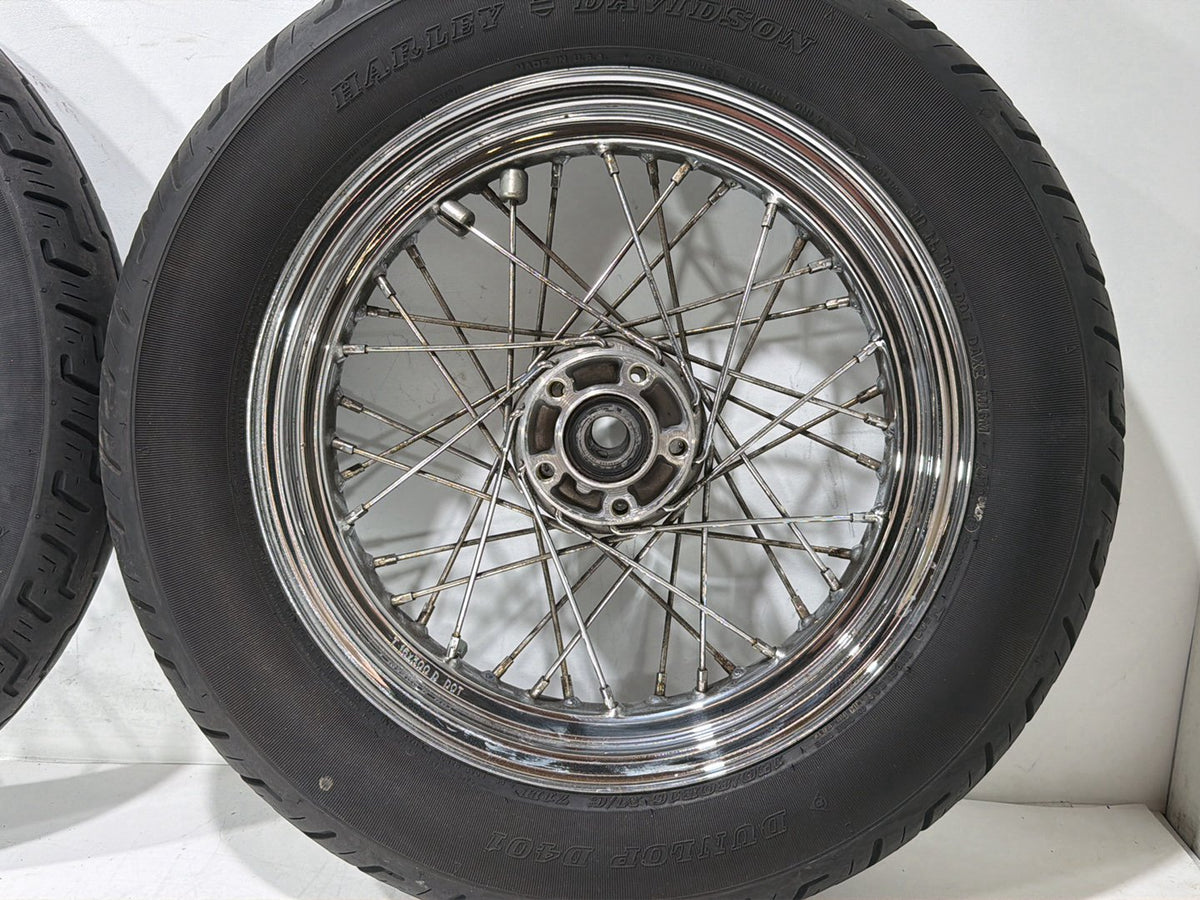 2005 Harley Sportster 1200 XL1200R OEM Front Rear Wheel Rim Tire Spoked 16" 19"