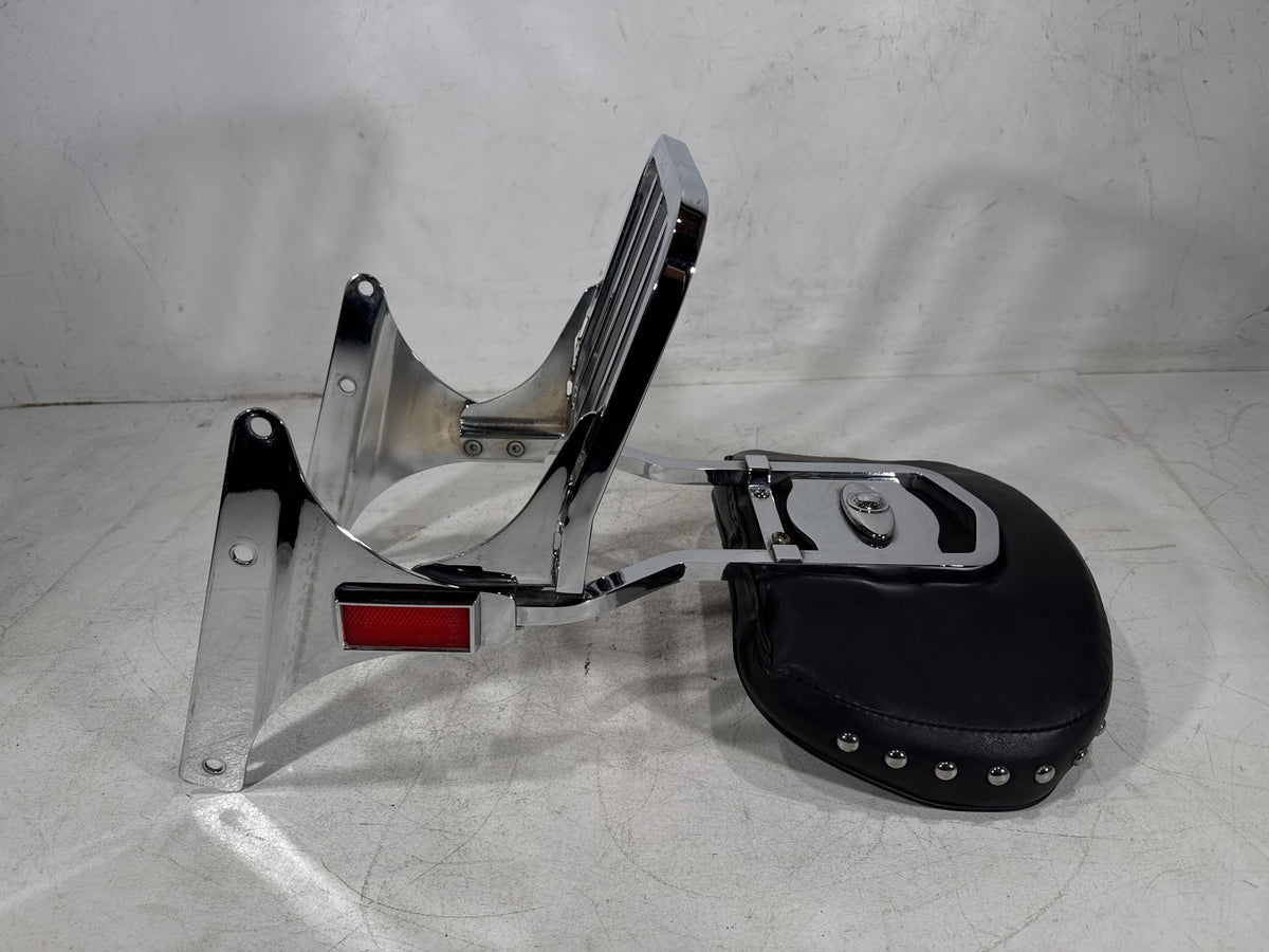 2001 Harley Heritage Softail Classic OEM Rear Sissy Bar w/ Backrest Cushion Pad