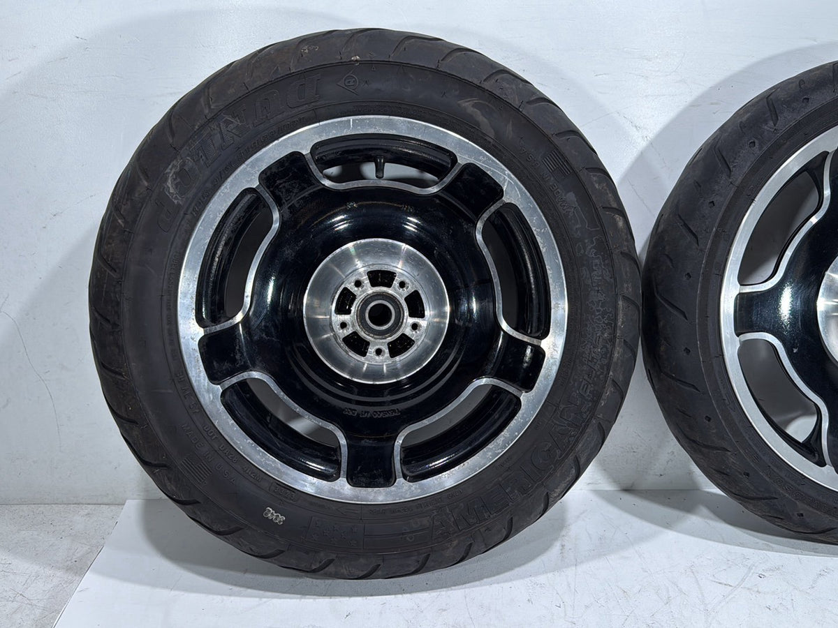 13 Harley Street Glide Touring OEM Front & Rear Wheel Rim Tire AIRSTRIKE 16" 18"