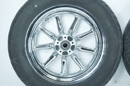 2007 - 2011 Harley-Davidson Touring CVO Electra Screamin Eagle Front & Rear Wheel Rim Tire 43539-04