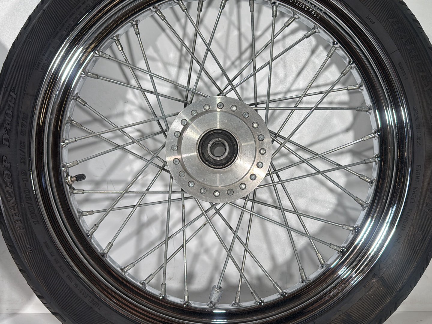 2001 Harley Sportster 883 Hugger XLH883 OEM Front Rear Wheel Rim Tire Spoked