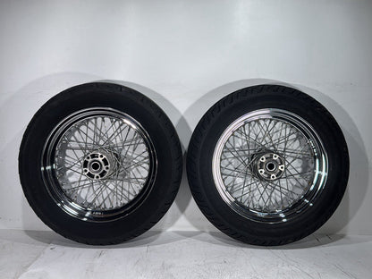 2013 Harley Heritage Softail Classic FLSTC OEM Front Rear Wheel Rim Tire Spoked