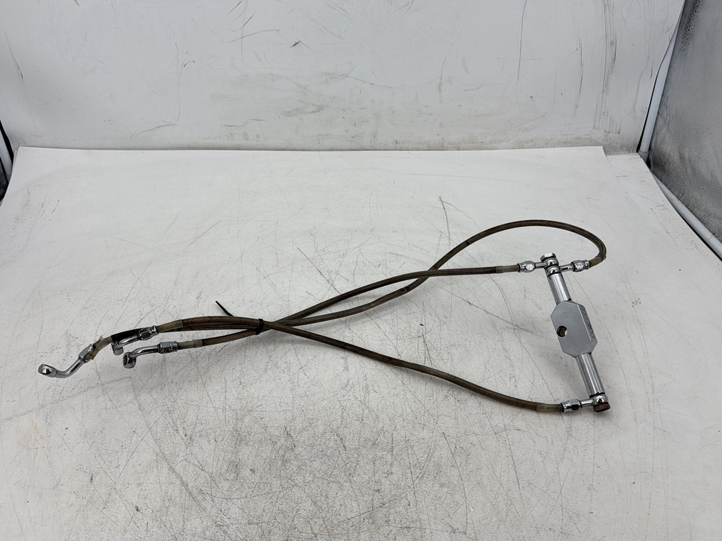 1995 Harley Road King Touring FLHR OEM Front Brake Hose Line Pipe