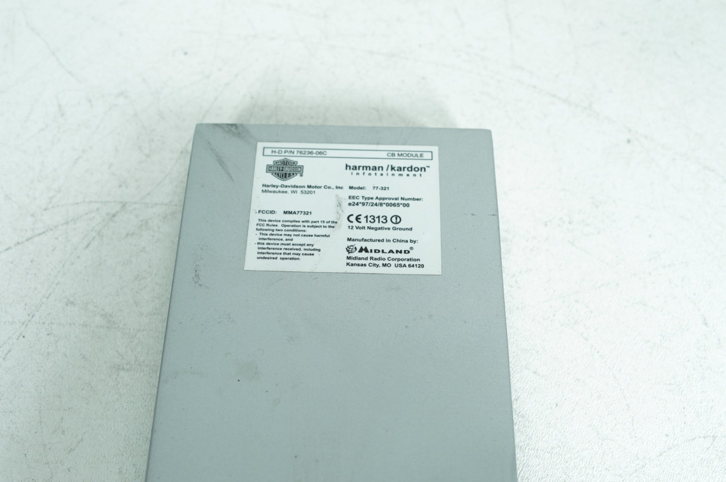 2007 - 2012 Harley-Davidson Touring Electra Glide Ultra XM Harman Kardon Radio Module 76236-06C