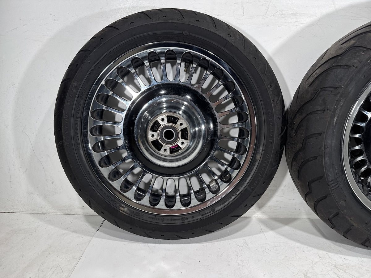 2012 Harley Electra Glide Touring Ultra OEM Front & Rear Wheel Rim Tire 16" 17"