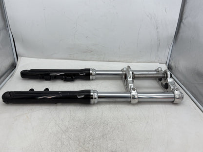 2010 Harley Dyna Fat Bob FXDF OEM Front Triple Tree Set & LH RH Fork Legs Sliders