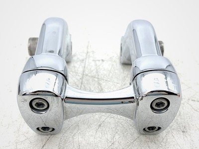 2015 Harley Dyna Low Rider FXDL OEM Front Handlebar Riser Top Clamp Chrome