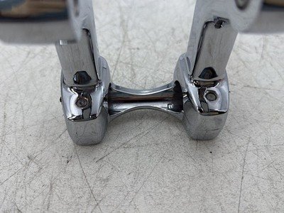 2015 Harley Dyna Low Rider FXDL OEM Front Handlebar Riser Top Clamp Chrome