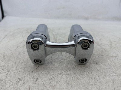 2015 Harley Dyna Low Rider FXDL OEM Front Handlebar Riser Top Clamp Chrome